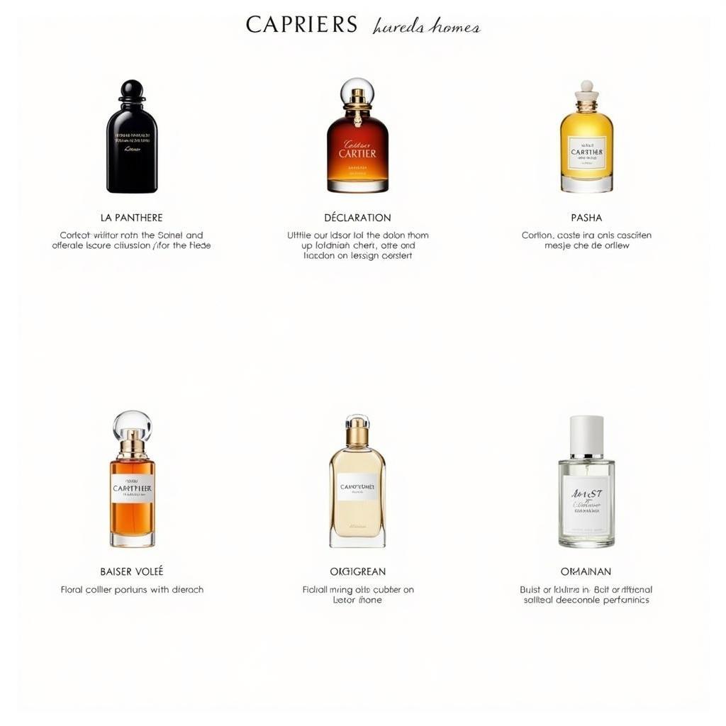 Overview of Cartier Perfume Collections