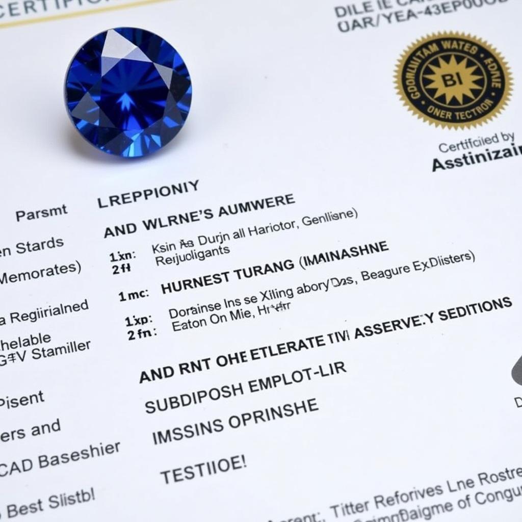 Certified Blue Sapphire in Pakistan