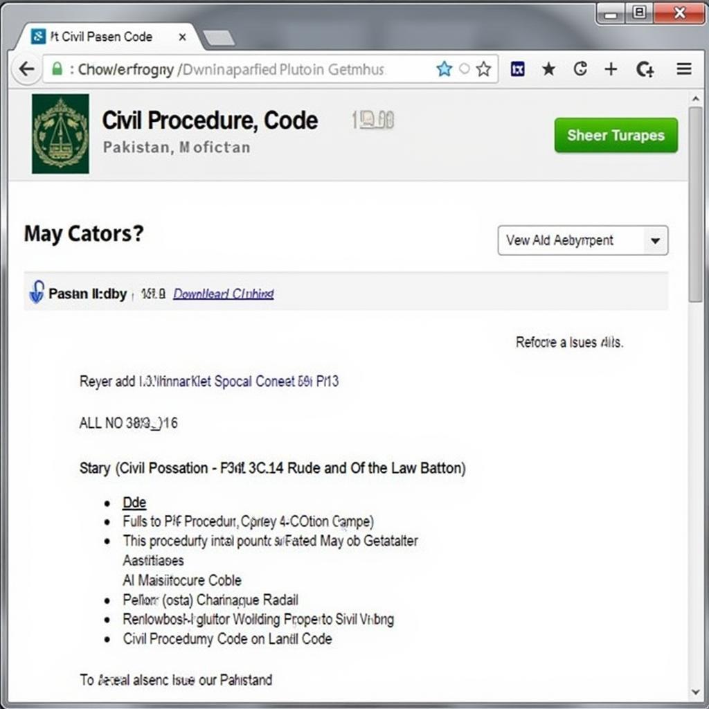 Accessing the Civil Procedure Code 1908 Online