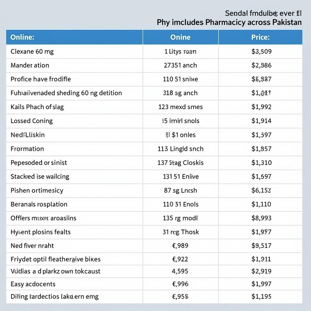 Clexane Price Comparison in Pakistan