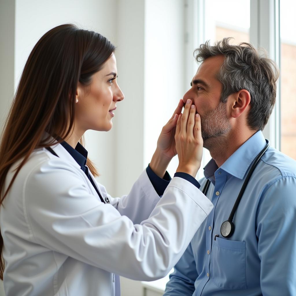 Consulting a doctor for nasal issues