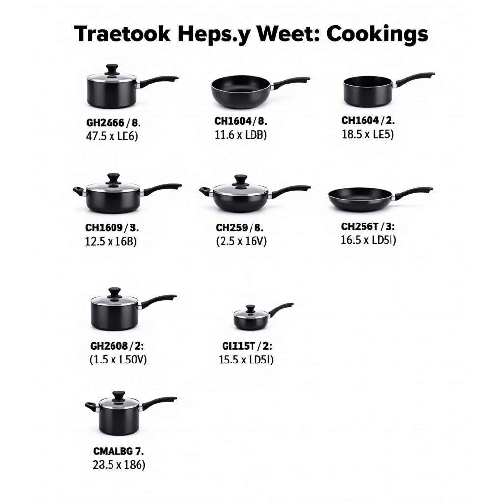 Different Cookware Set Sizes and Types