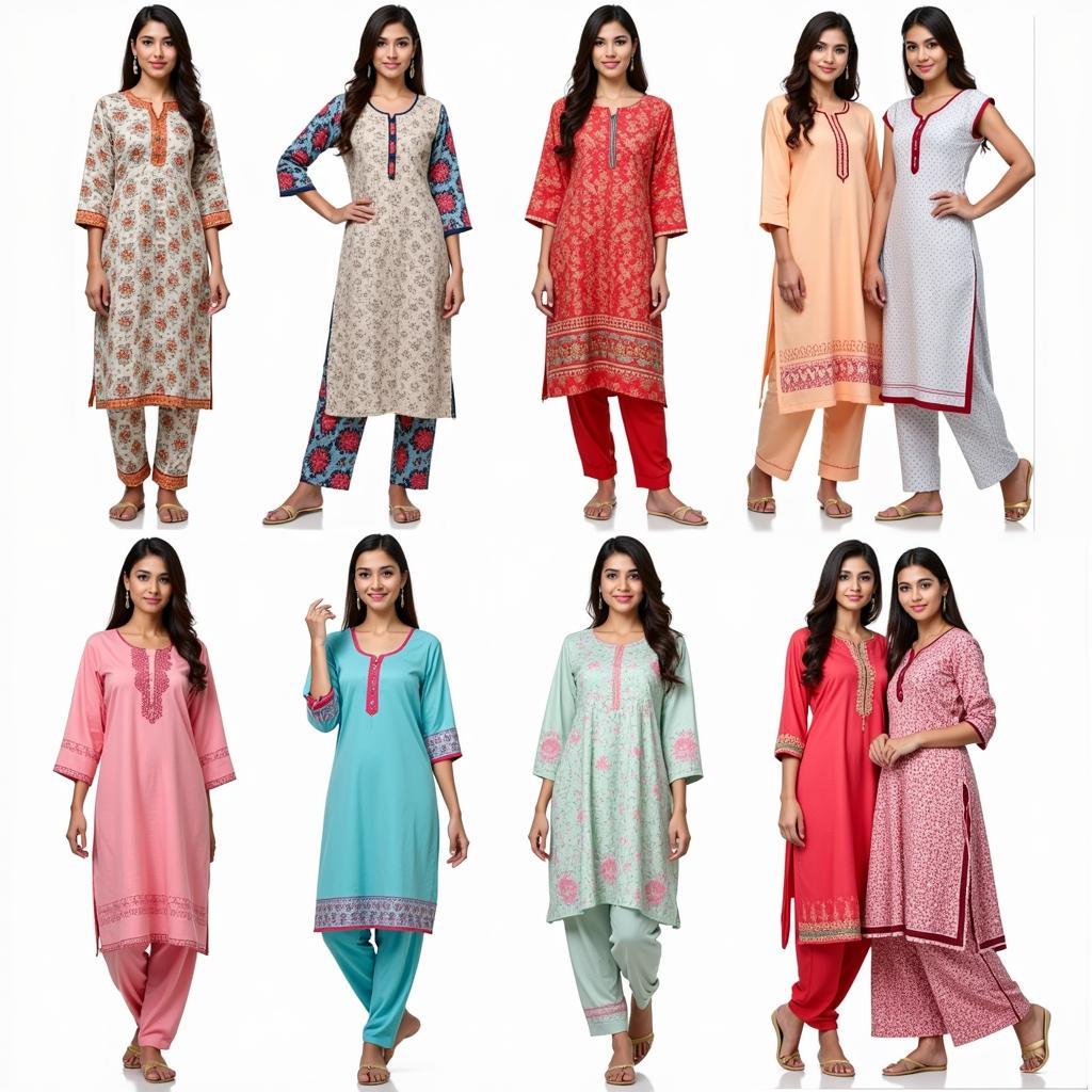 Various Cotton Night Suit Designs Available in Pakistan