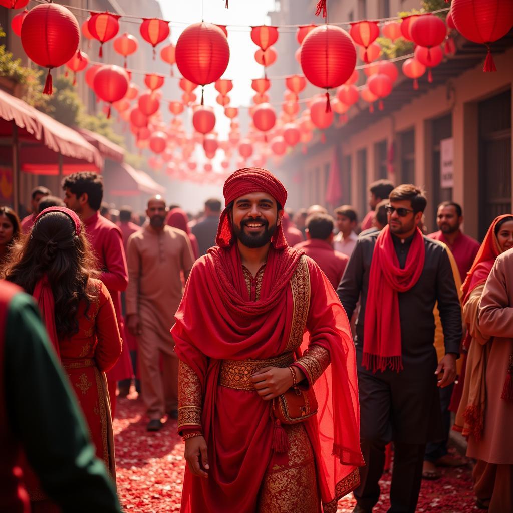 Crimson in Pakistani Celebrations