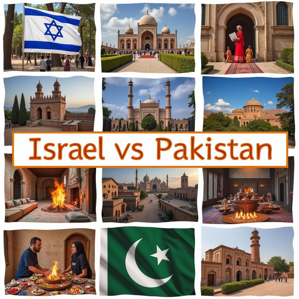 Image depicting the cultural differences between Israel and Pakistan