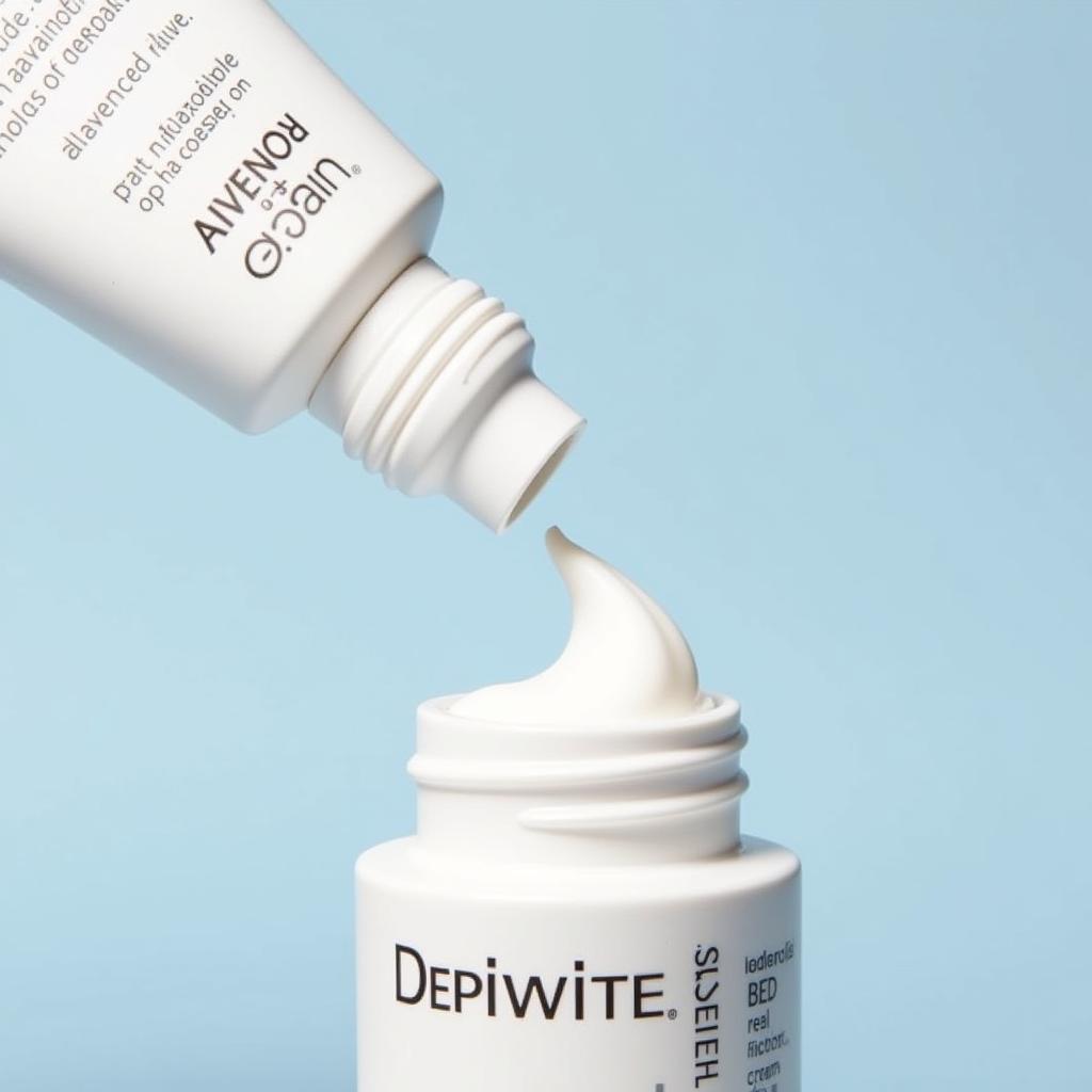 Close-up of Depiwhite Advanced Cream texture.