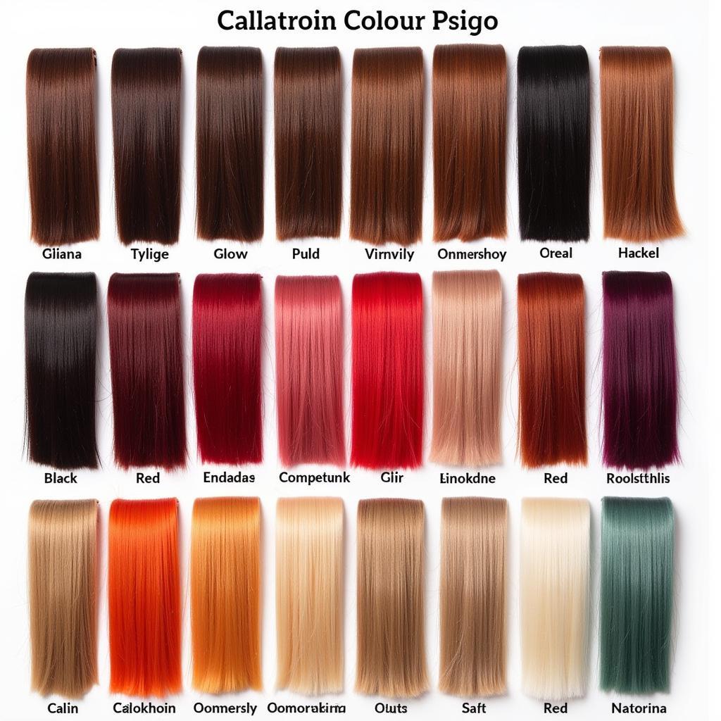 Variety of Hair Color Shades