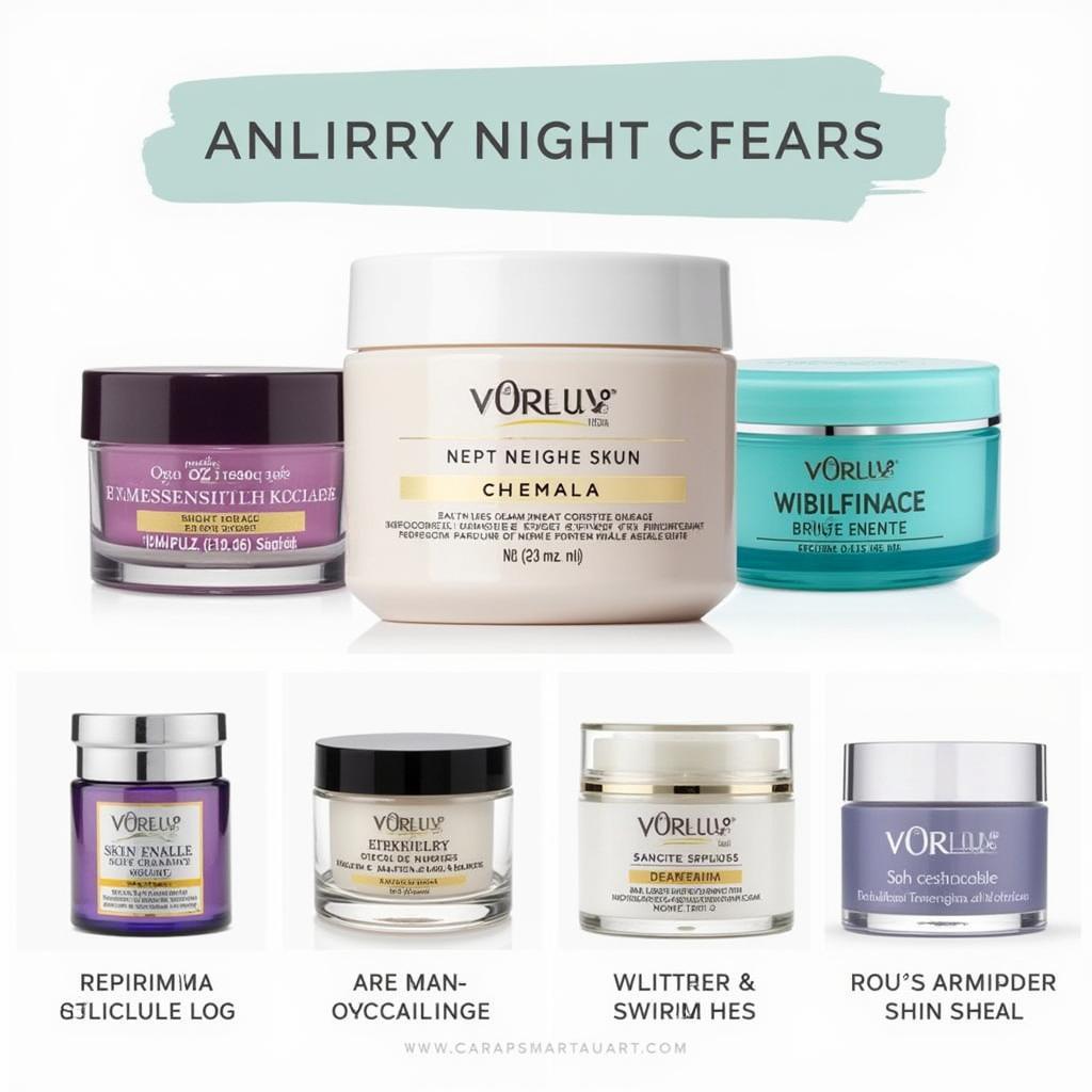 Various night cream jars available in Pakistan