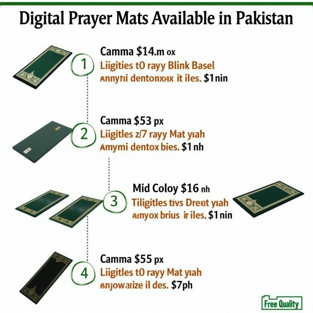 Different Types of Digital Prayer Mats in Pakistan