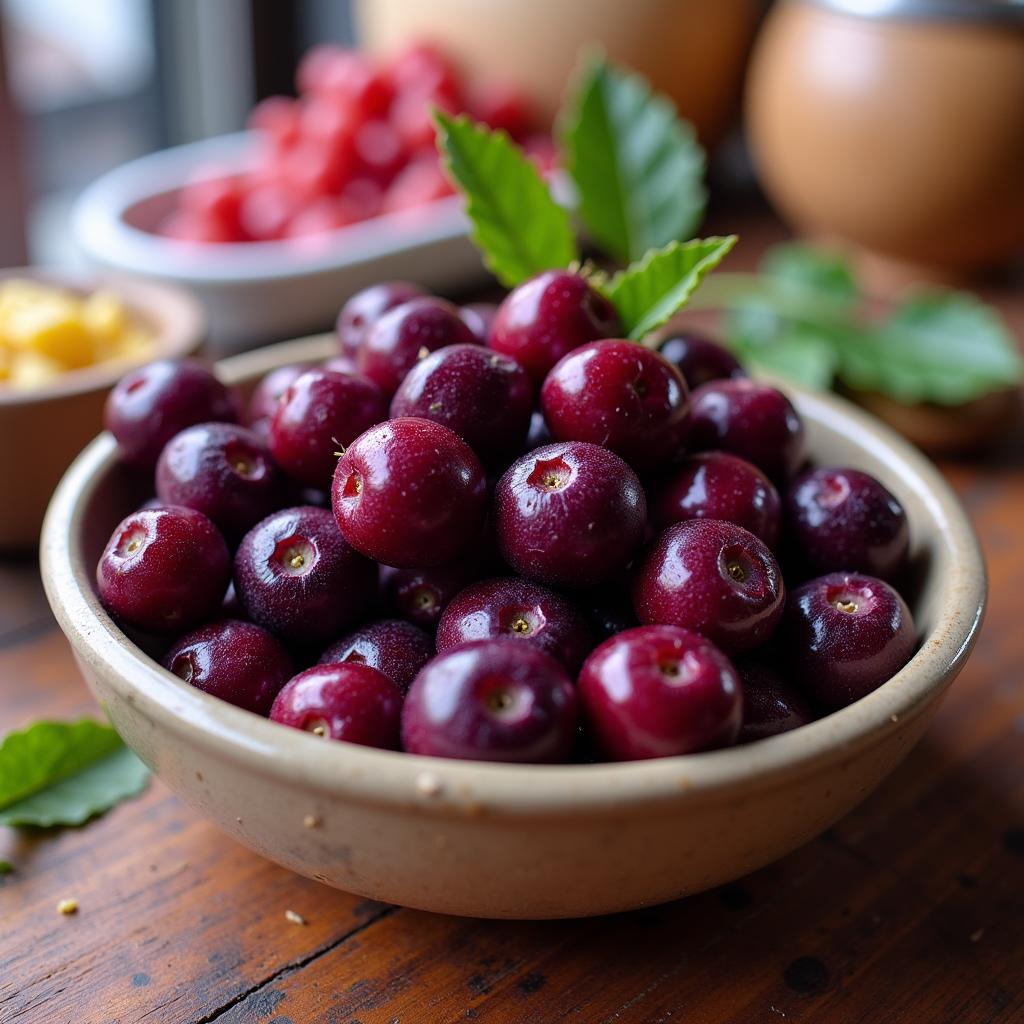 Falsa fruit, rich in antioxidants, vitamins, and minerals, a popular summer treat in Pakistan.