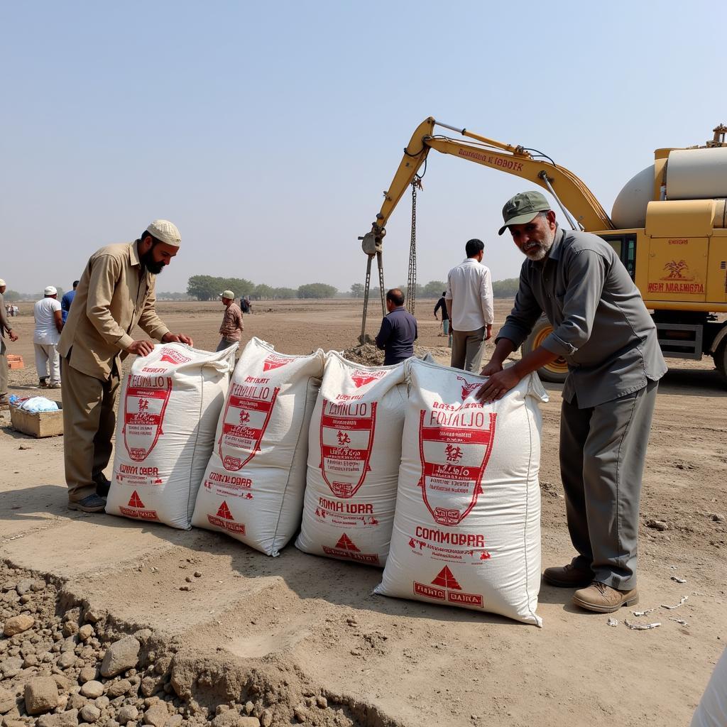 Fecto Cement in a Construction Project in Pakistan