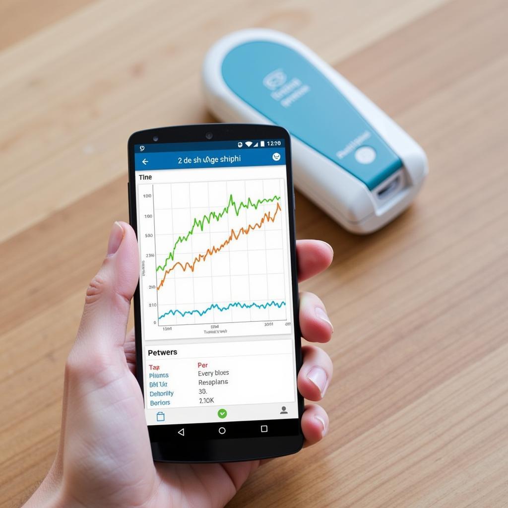 Freestyle Libre Glucose Graph on a Smartphone