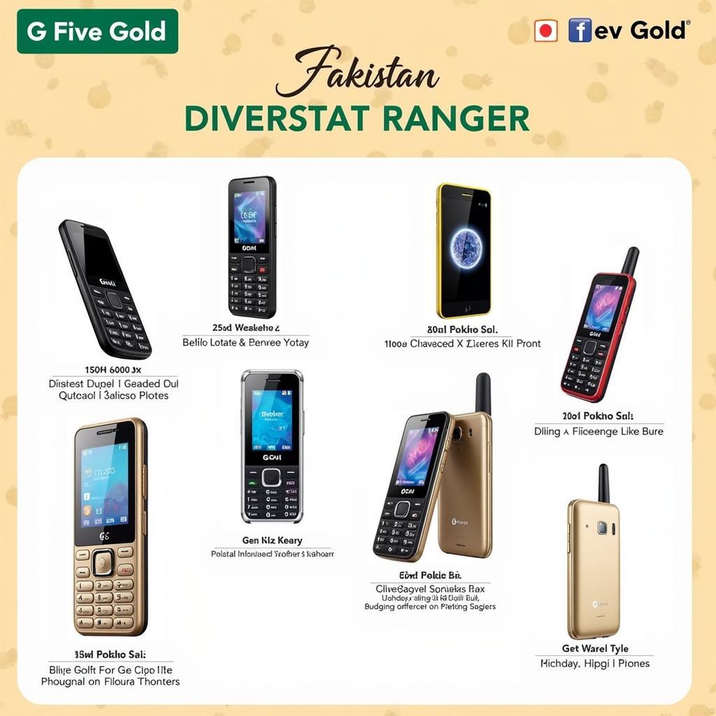 G Five Gold Phone in Pakistan Market