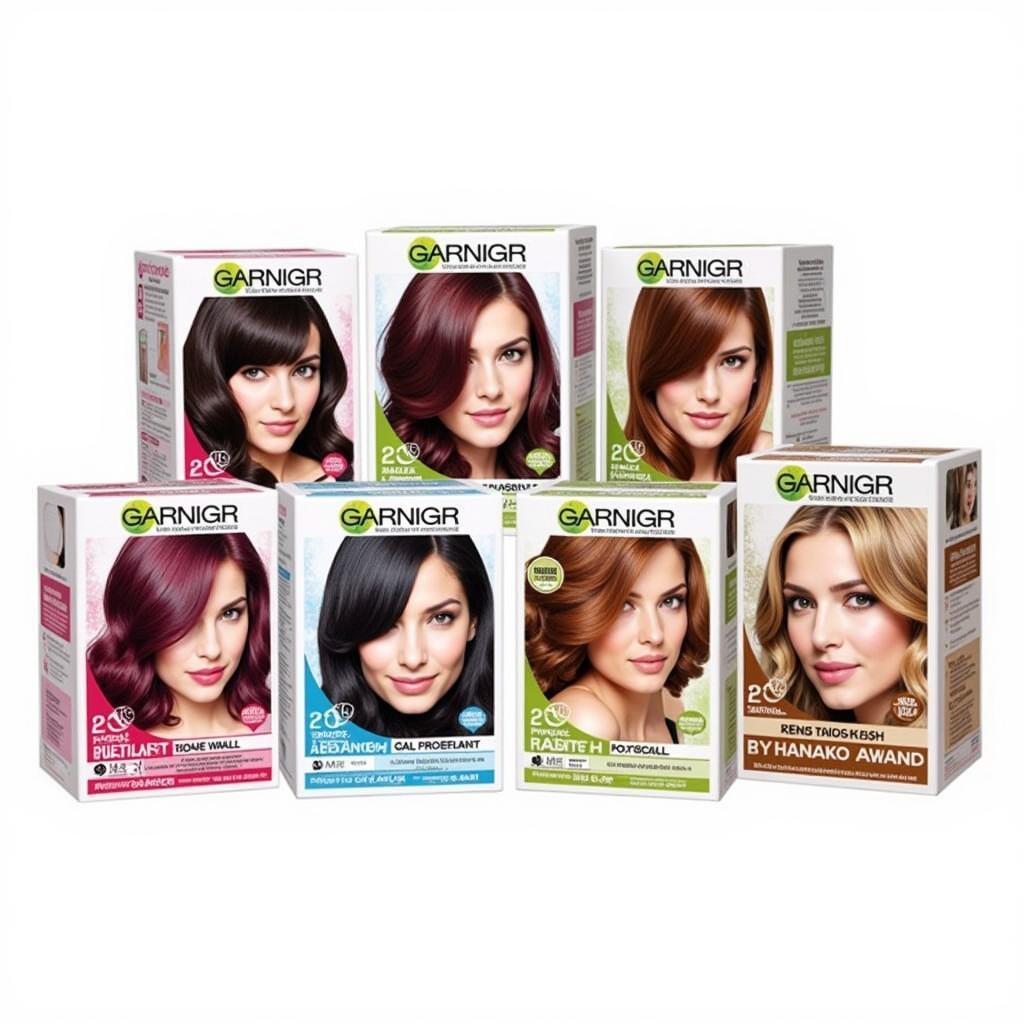 Garnier Hair Color Sachet Variety in Pakistan