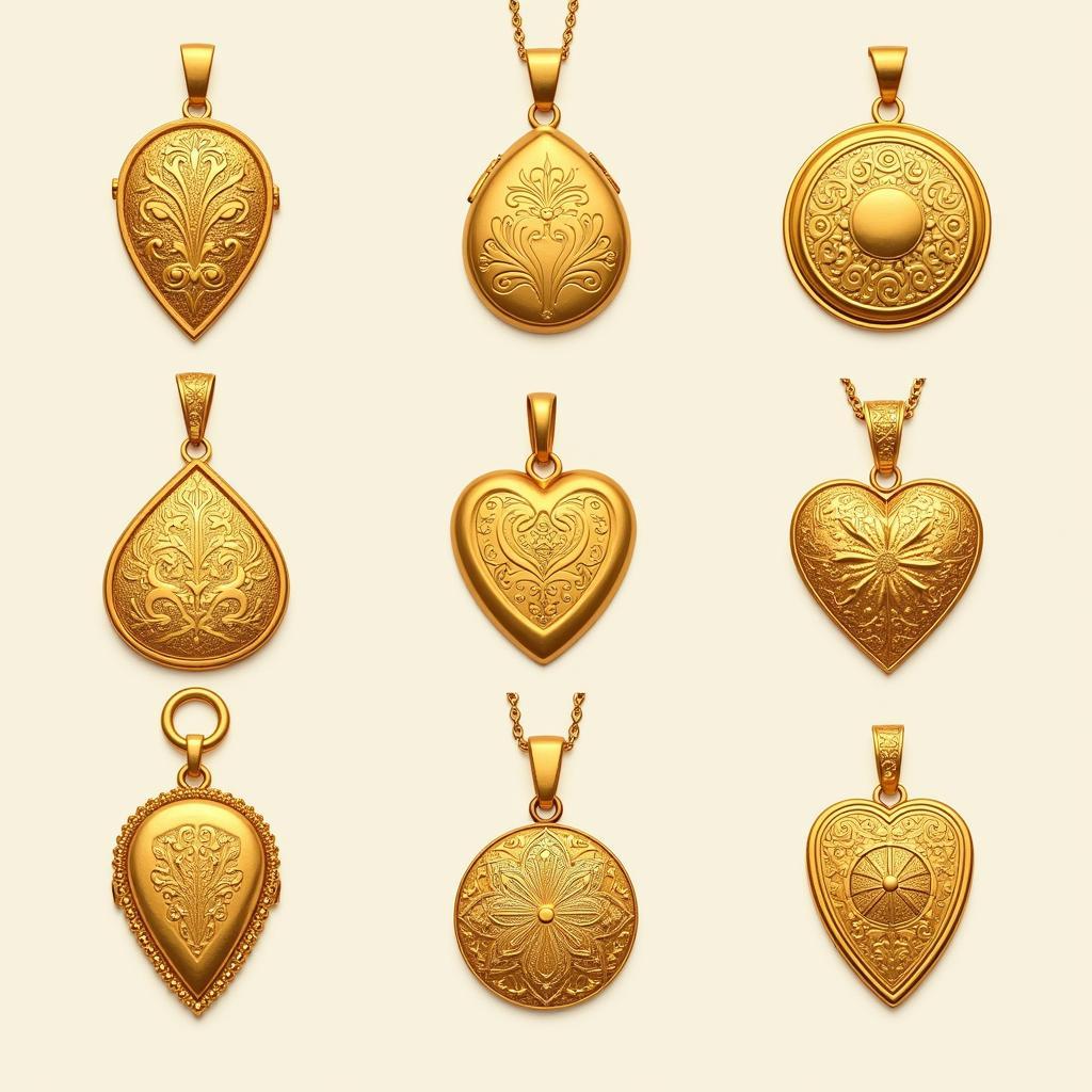 Exploring Gold Locket Set Designs in Pakistan