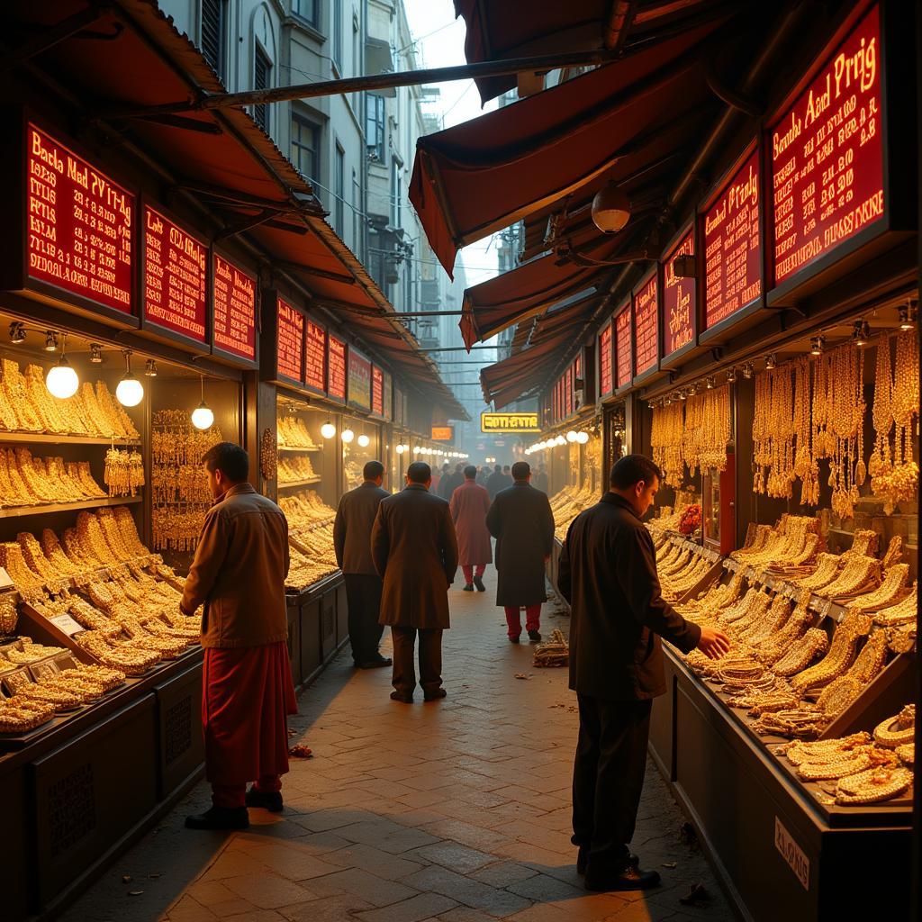 Gold Price Display in Multan Market