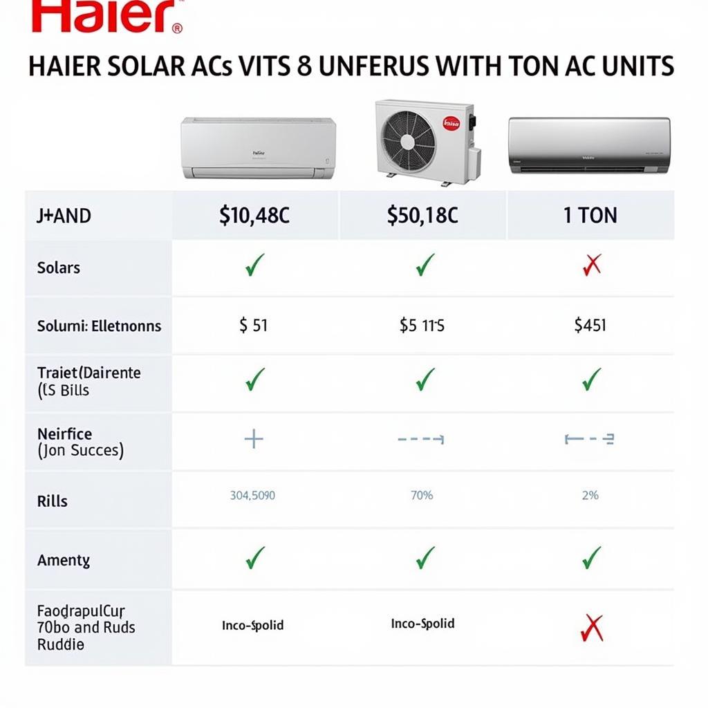 Haier Solar AC Price Comparison with Traditional Models