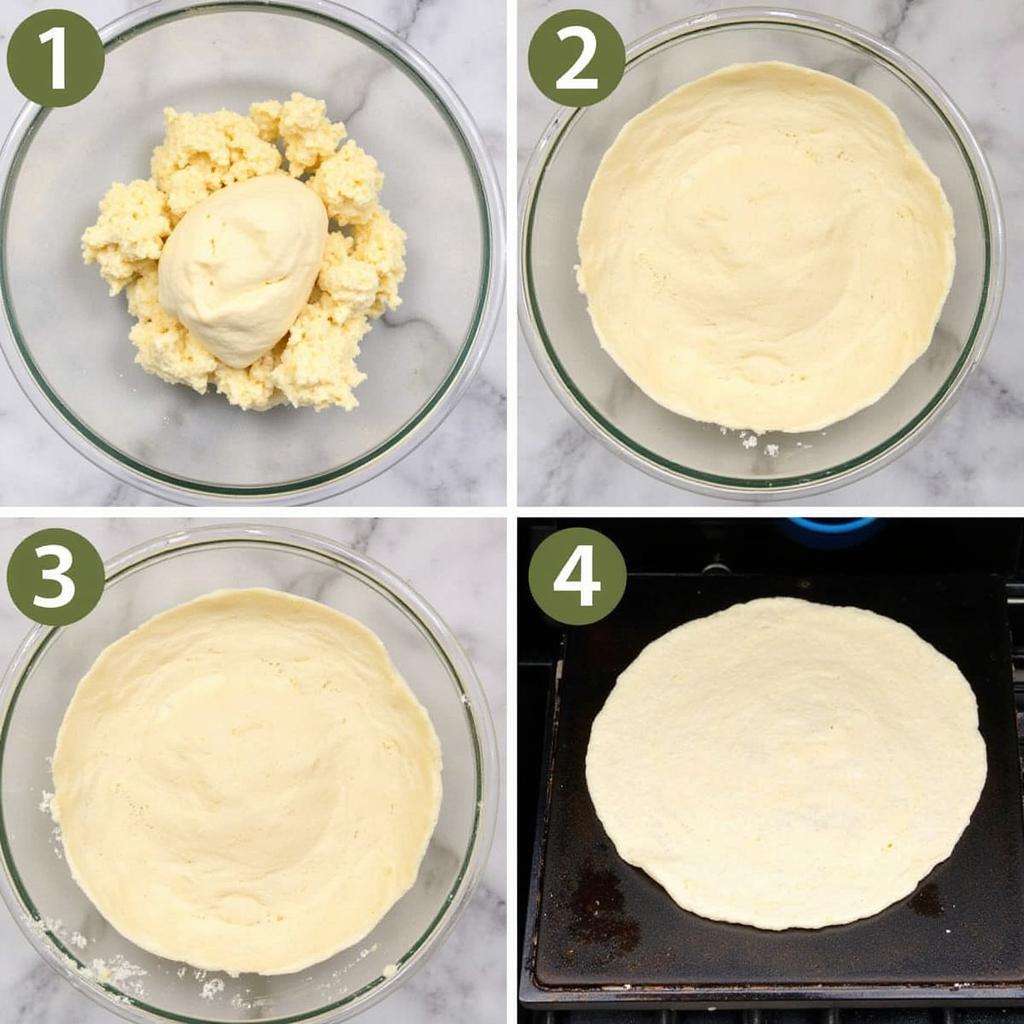 Preparing homemade tortilla wraps