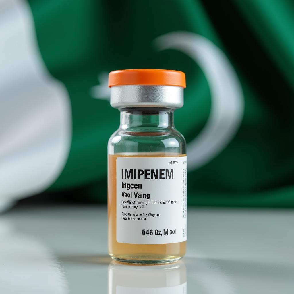 Imipenem injection vial in Pakistan