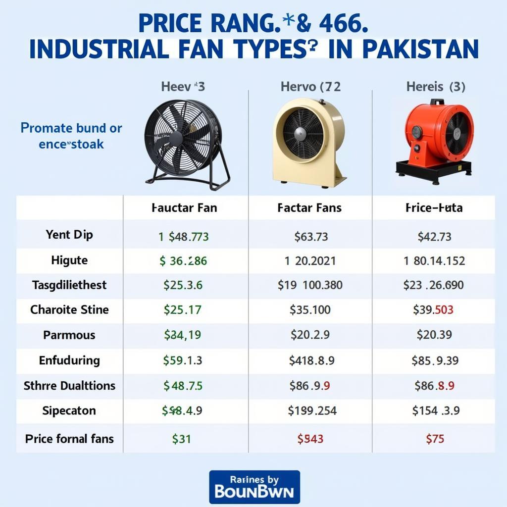 Comparing Industrial Fan Prices in Pakistan