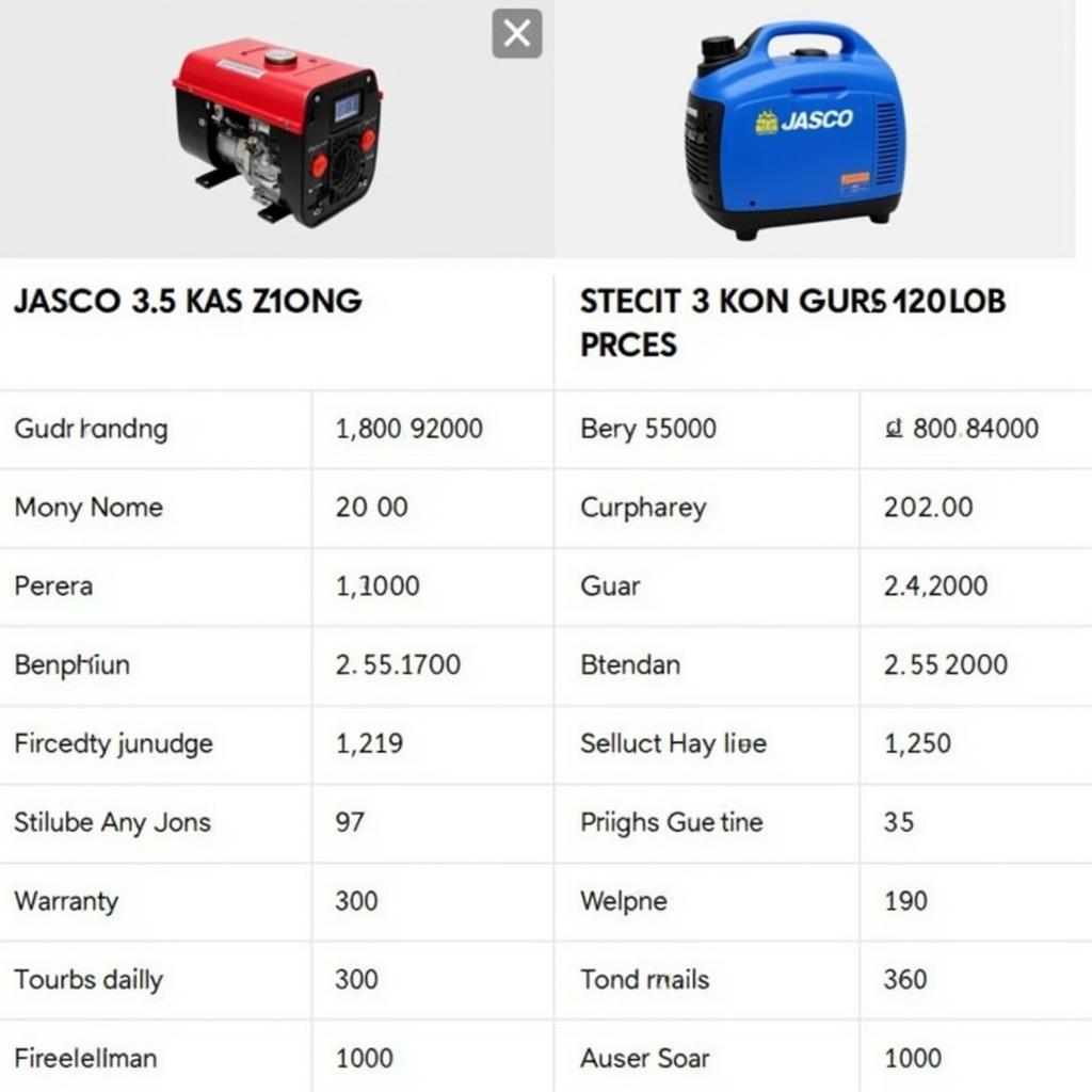 Jasco Generator Price Comparison