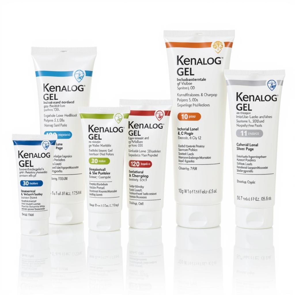 Kenalog Gel Tubes and Packaging