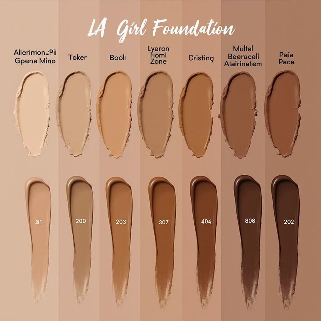 LA Girl Foundation Shades Available in Pakistan