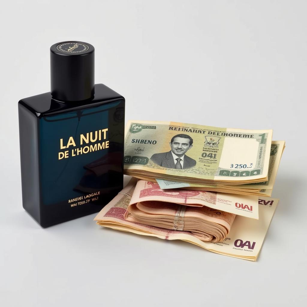 La Nuit De L'Homme Price in Pakistan: A visual representation of the fragrance bottle alongside Pakistani Rupees.