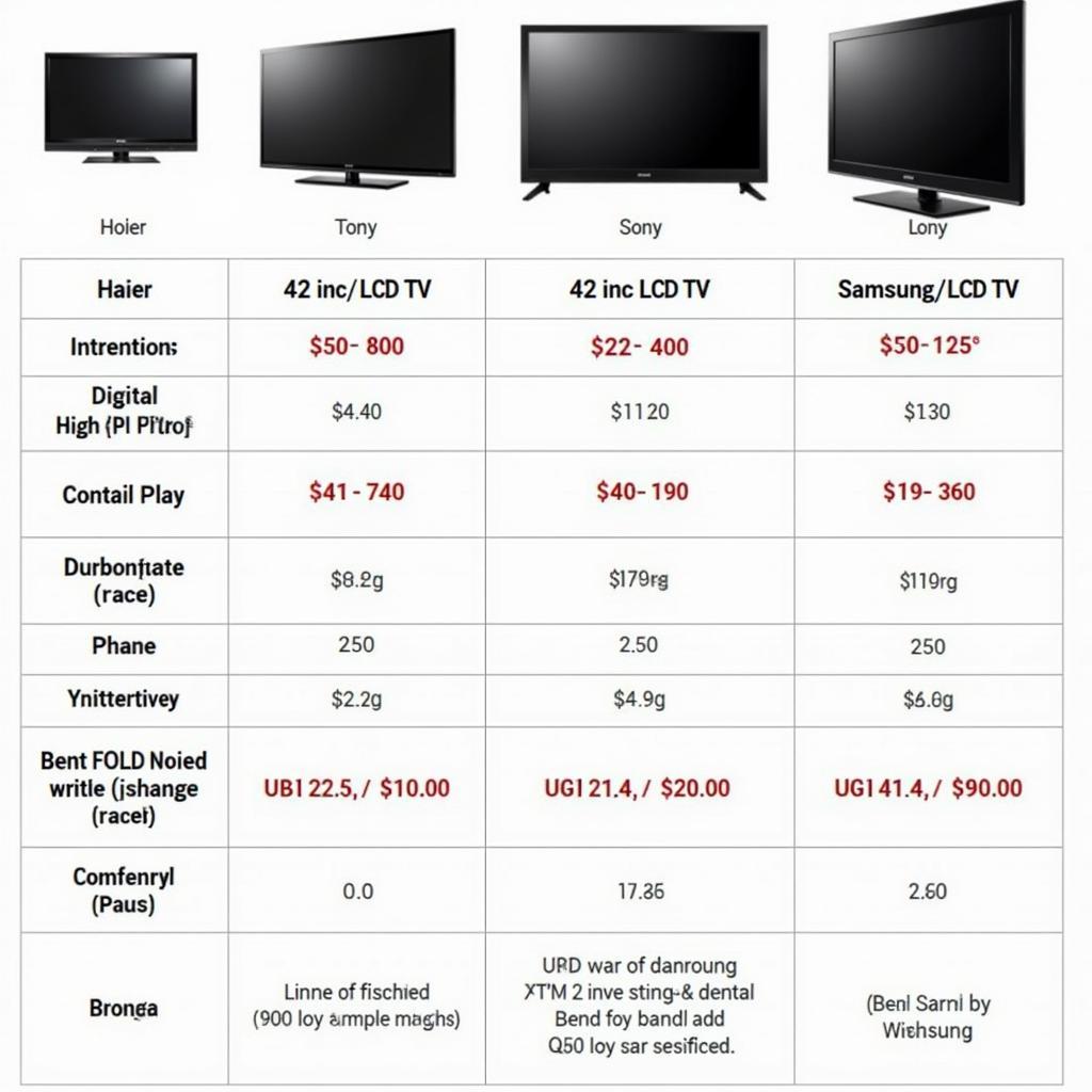 LCD 42 Inch TV Price Comparison Pakistan