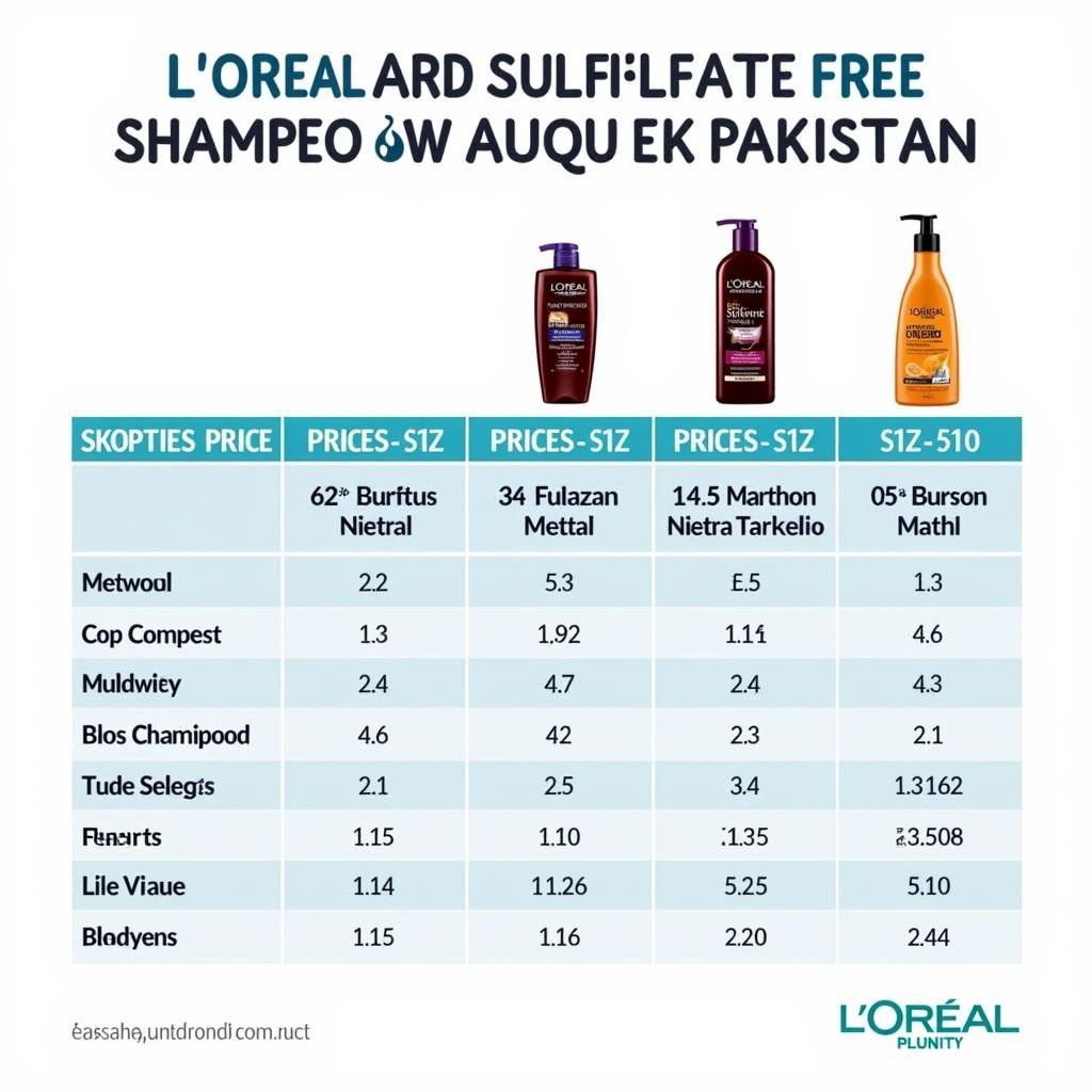 L'Oreal Sulphate-Free Shampoo Price Comparison in Pakistan