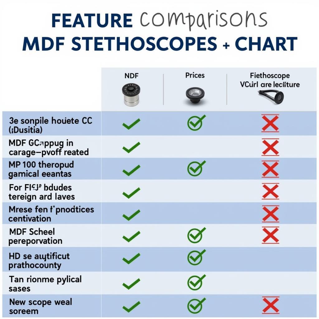 MDF Stethoscope Features and Price Comparison