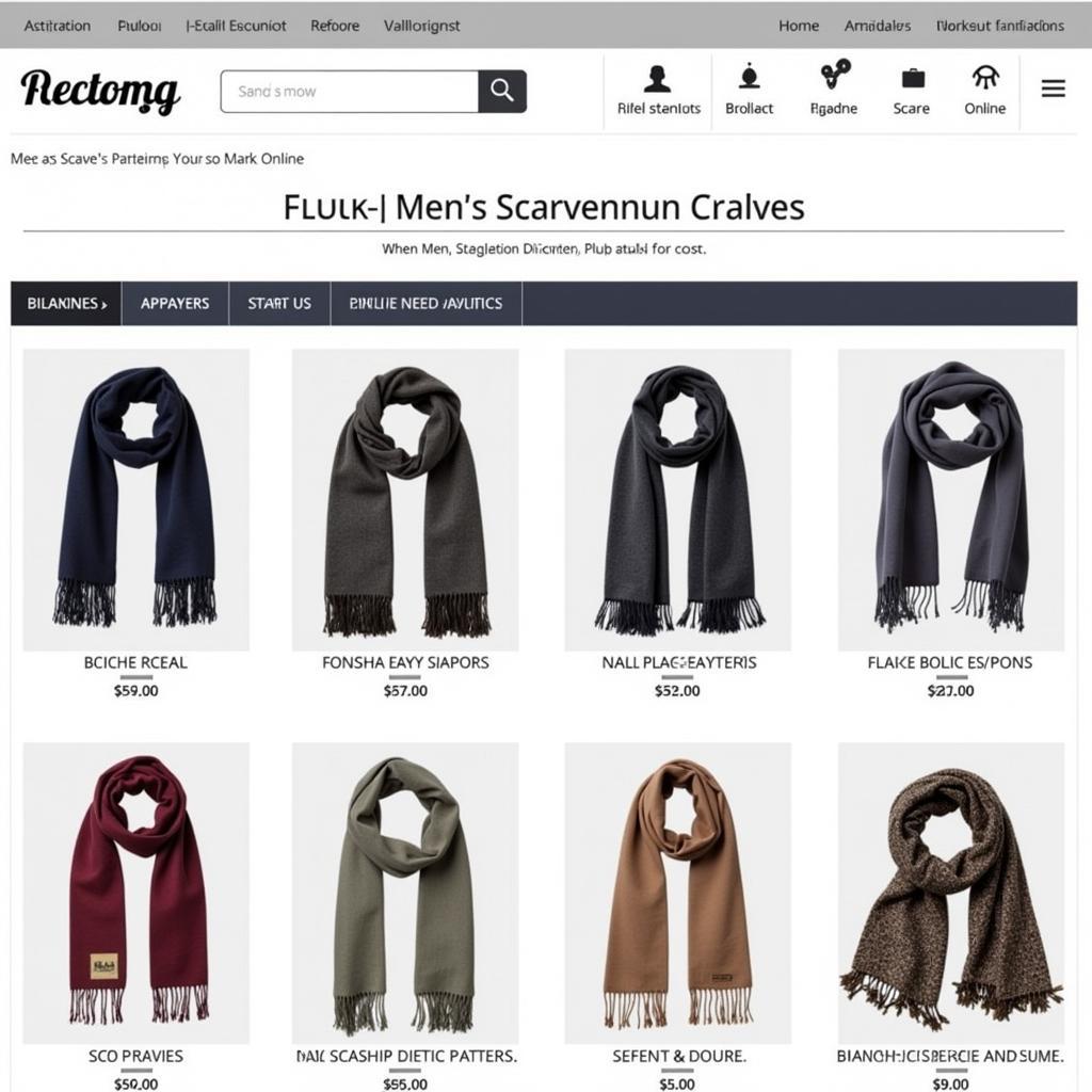 Online Shopping for Men's Scarves in Pakistan