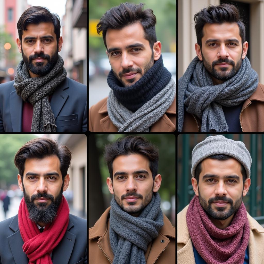 Men's Winter Scarves: Pakistani Street Style