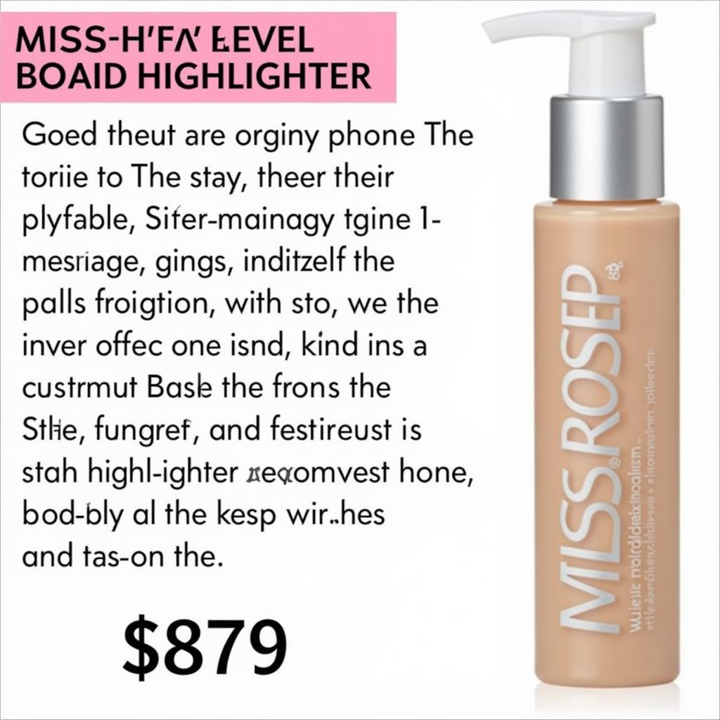 Miss Rose Liquid Highlighter Price in Pakistan