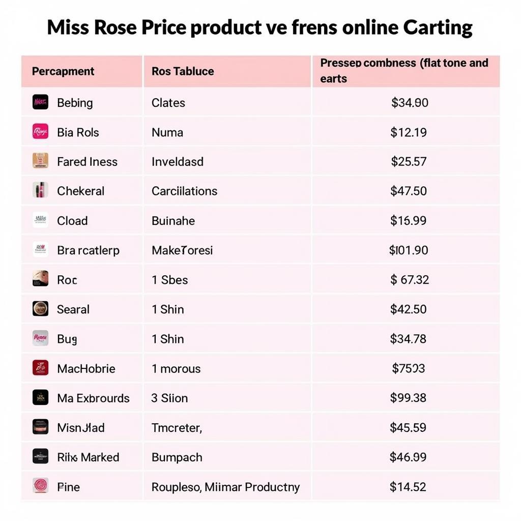 Comparing Prices of Miss Rose Makeup in Pakistan