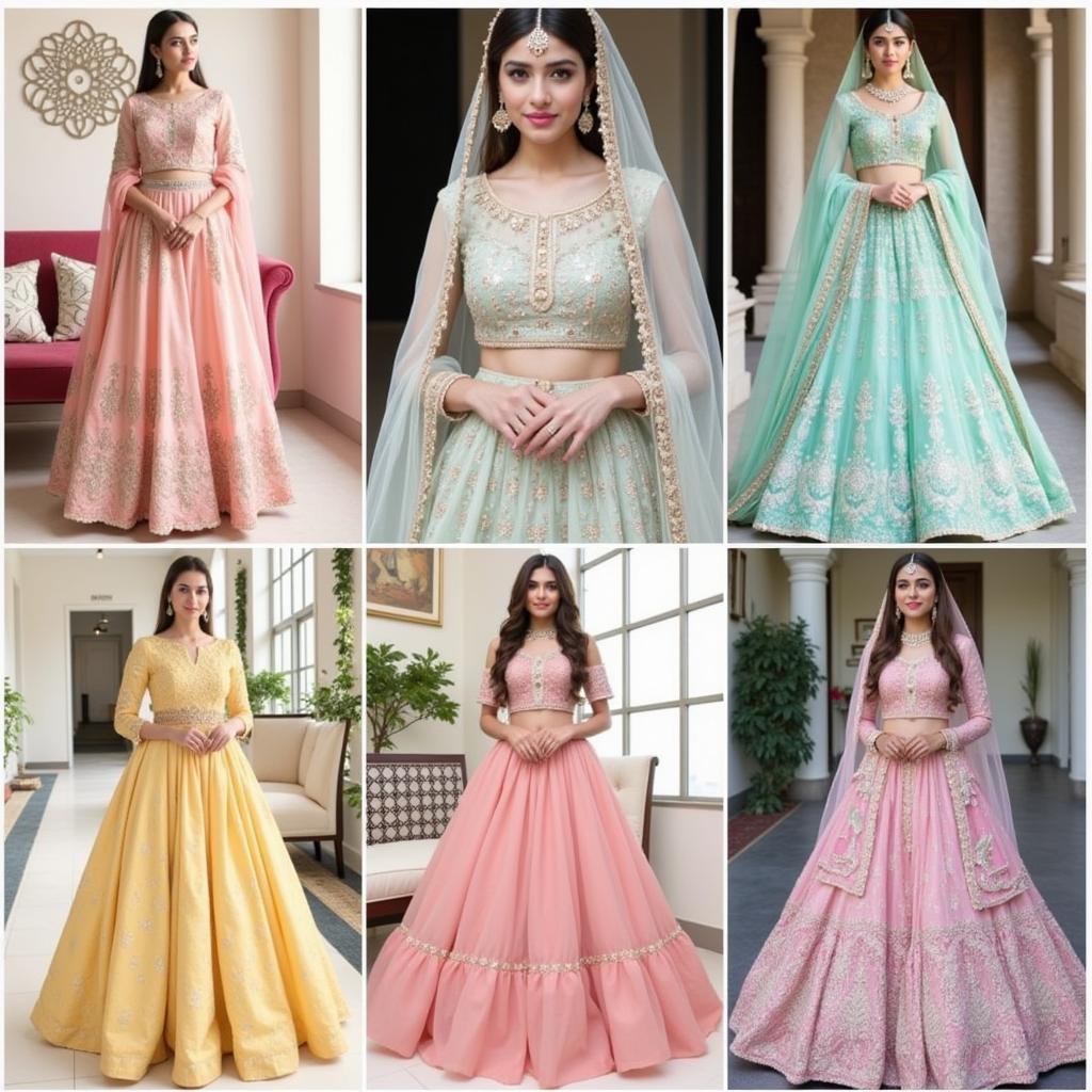 Modern Indian Lehenga Designs in Pakistan