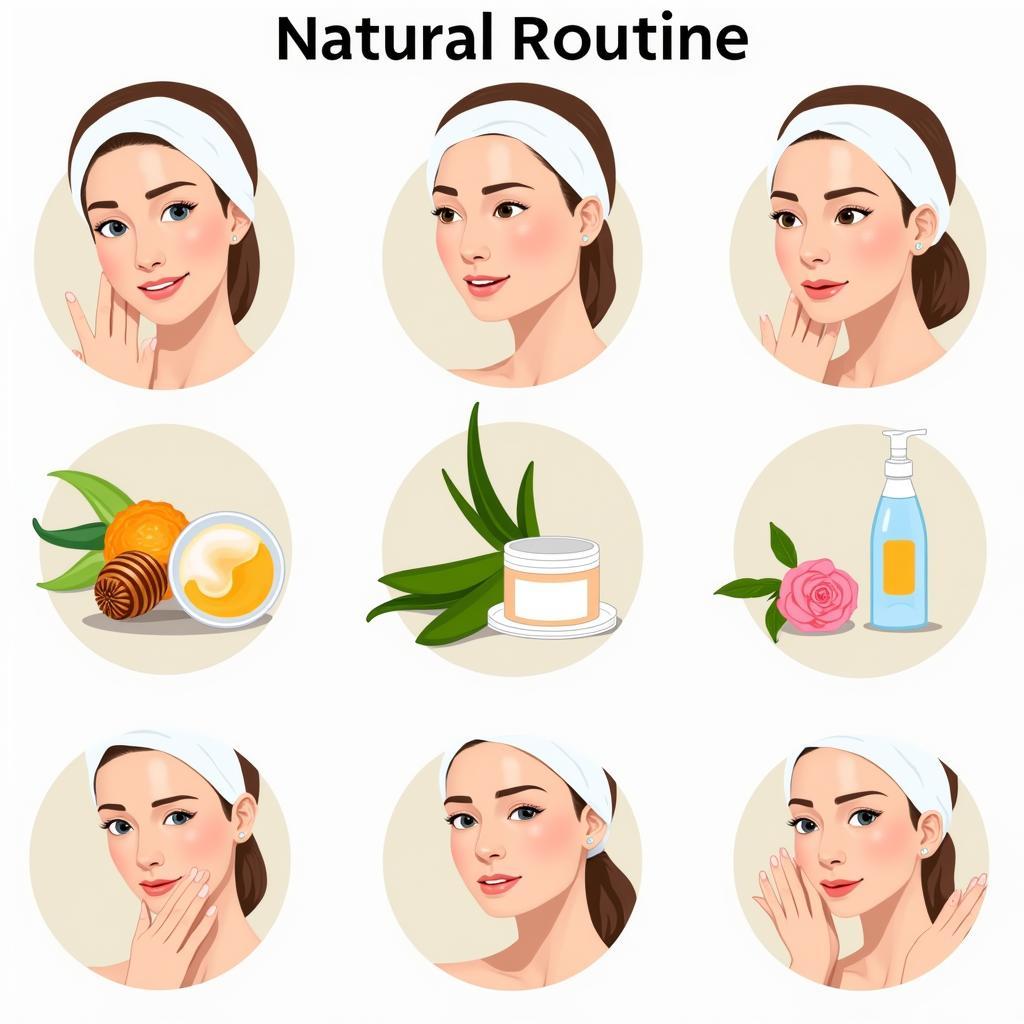 Natural skincare routine for glowing skin