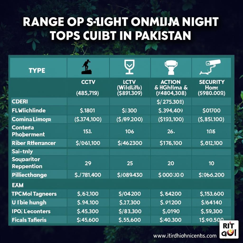 Night Vision Camera Price Range in Pakistan