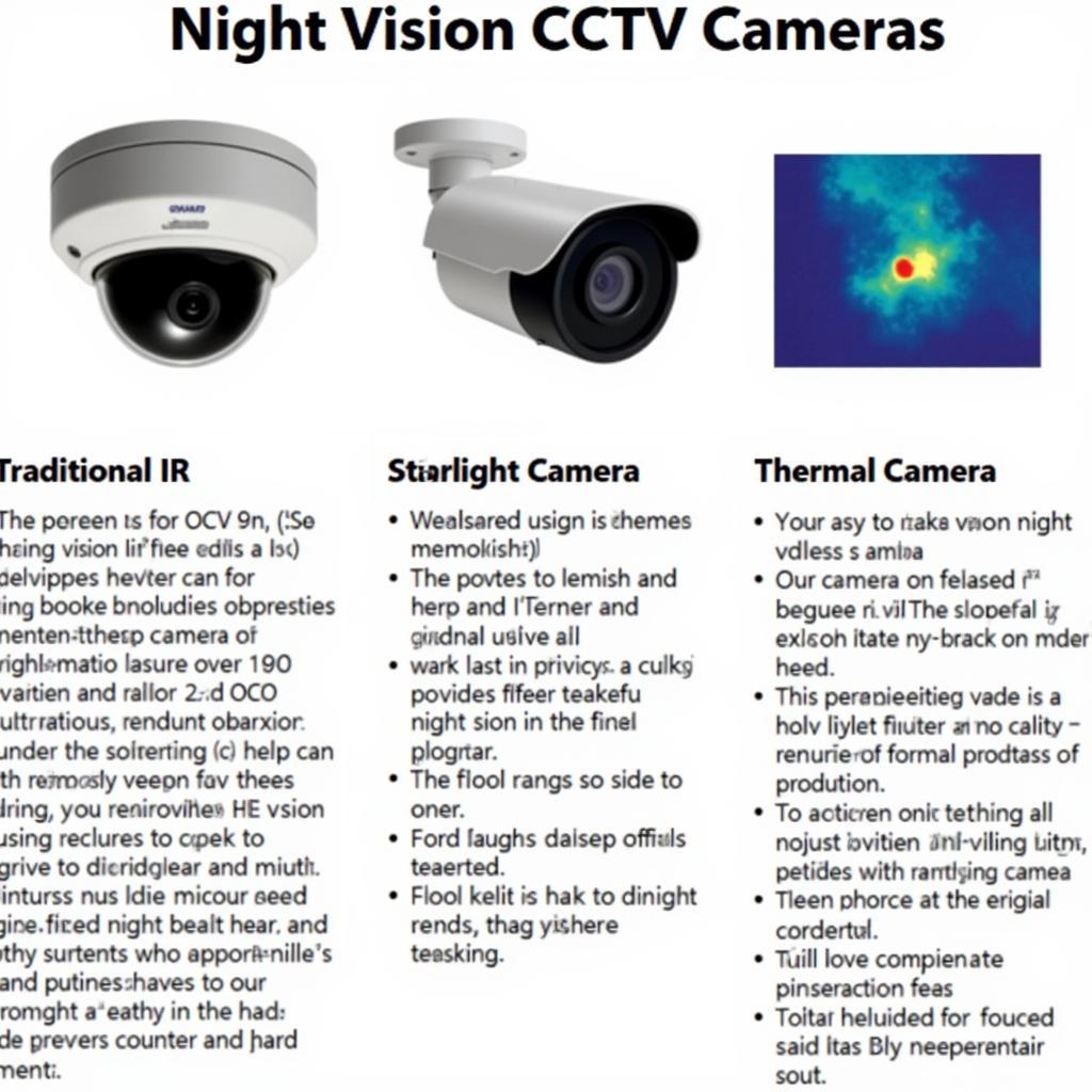 Night Vision CCTV Camera Types: IR, Starlight, and Thermal