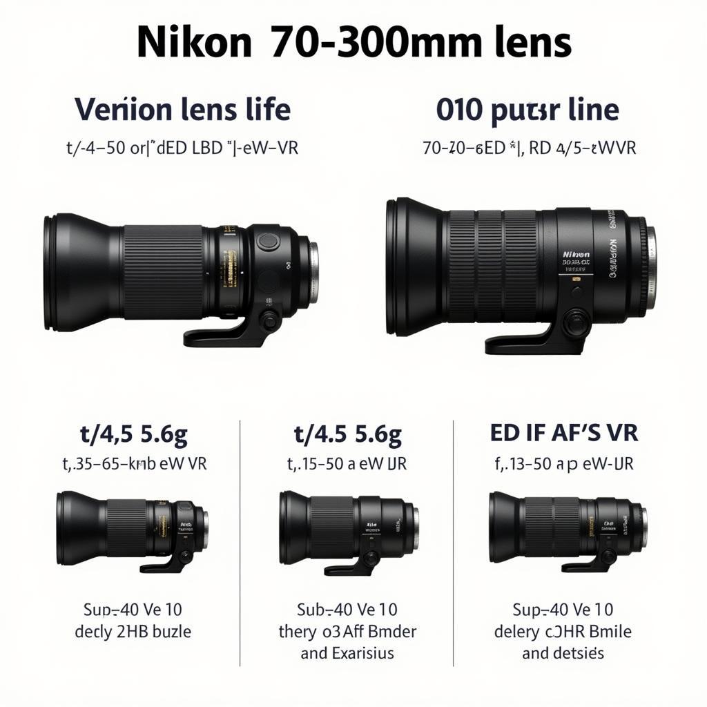 Nikon 70-300mm Lens Variations