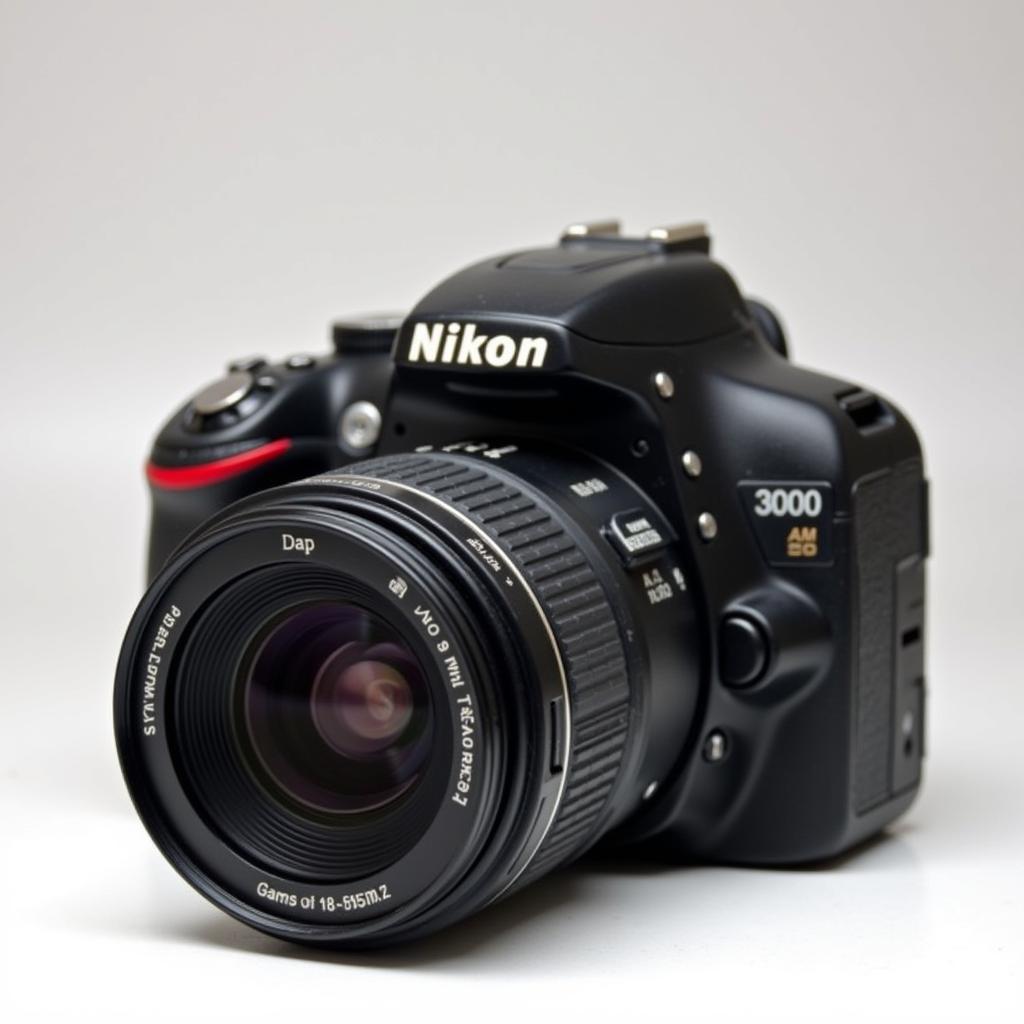 Nikon D3000 with Lens Attached