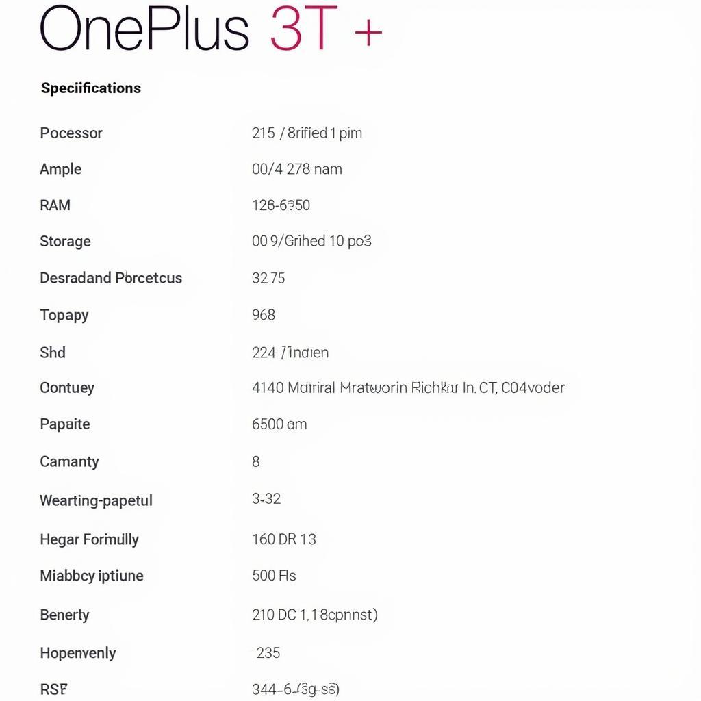 OnePlus 3T Specifications Overview in Pakistan