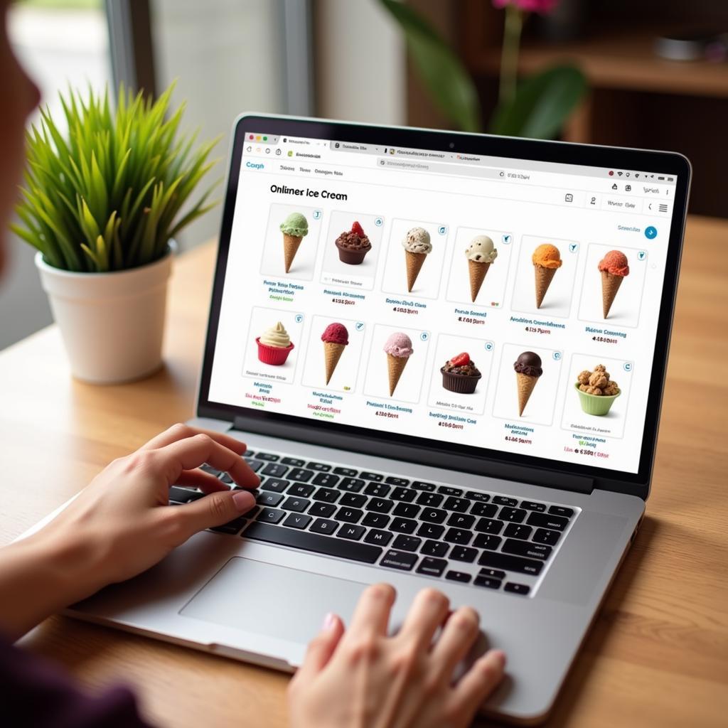 Shopping for ice cream online in Pakistan