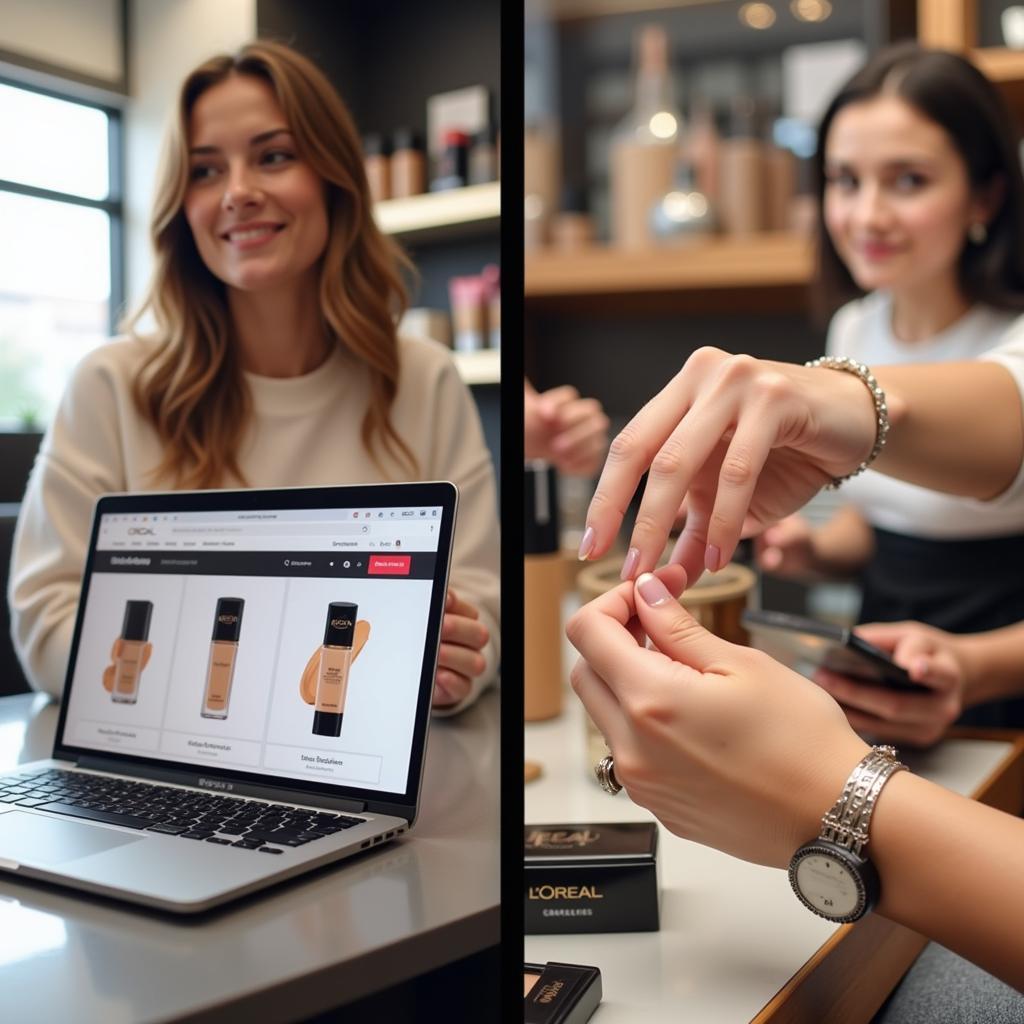 Online vs. Offline L'Oreal Foundation Shopping in Pakistan