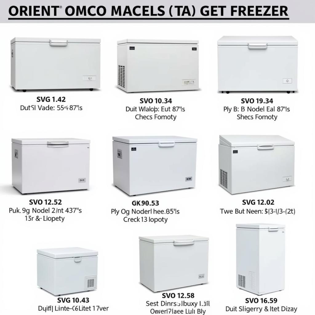 Orient Chest Freezer Models and Sizes