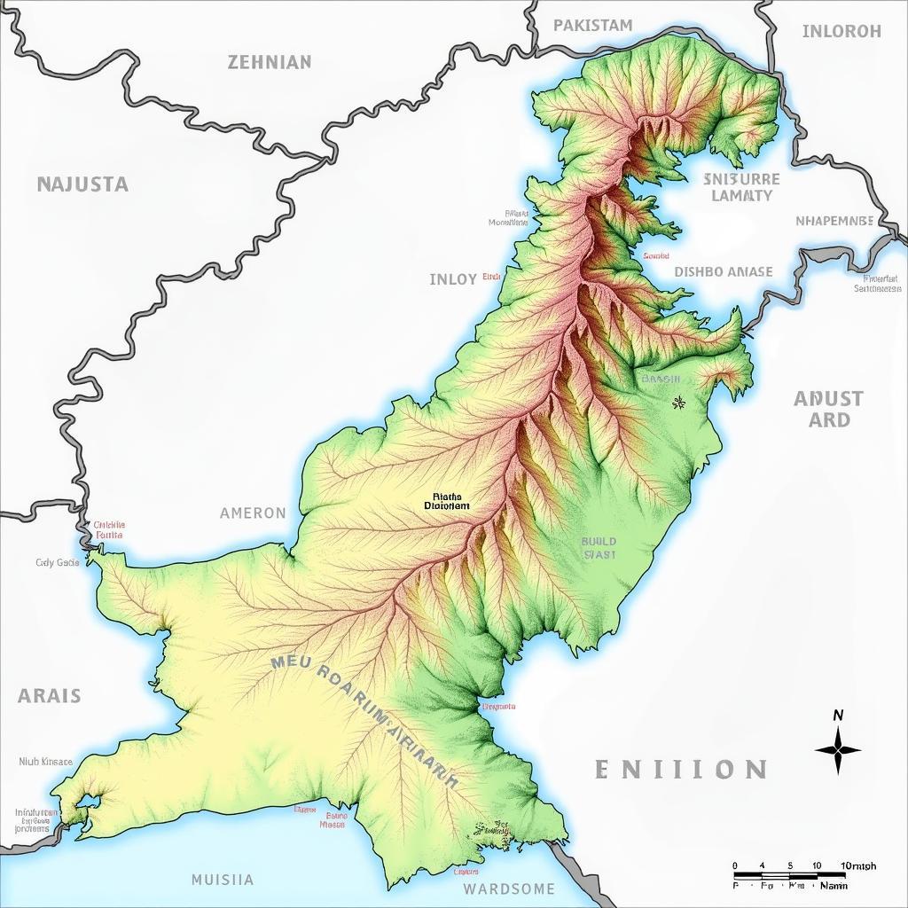 Pakistan Geographical Map