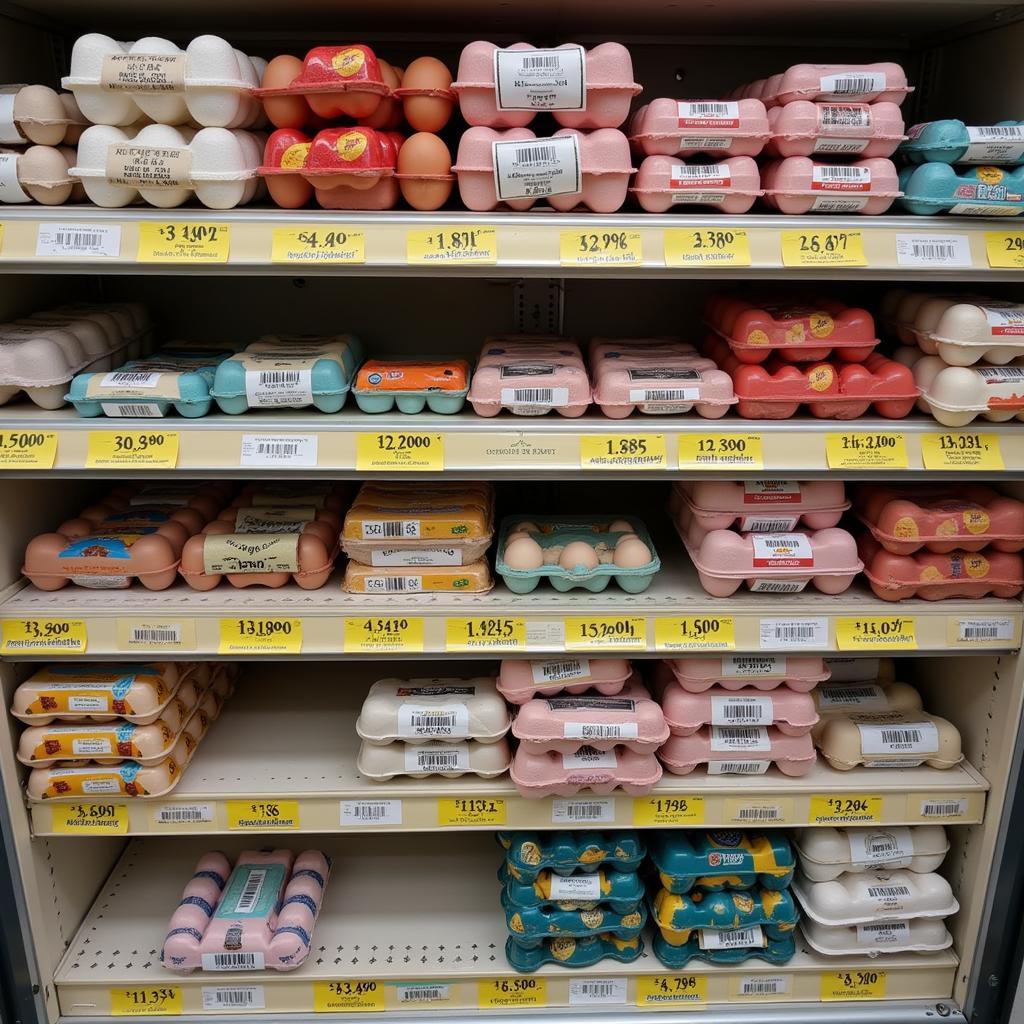 Eggs in a Pakistan Grocery Store