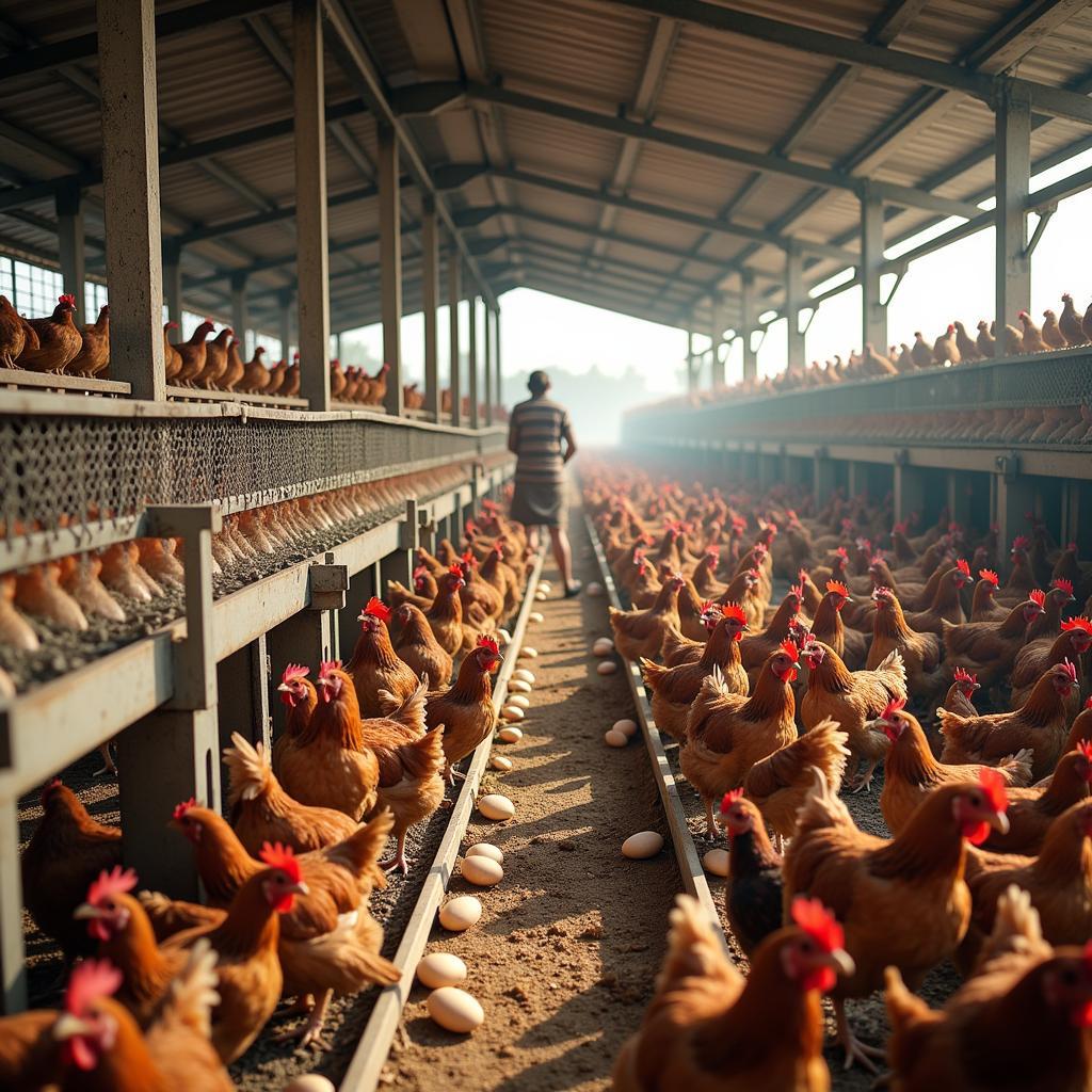 Pakistan Poultry Farm Production Scene