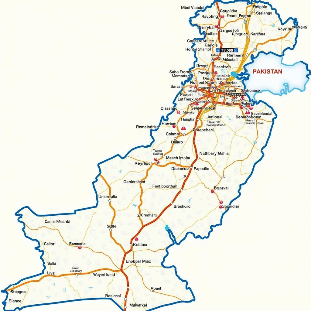 Detailed Pakistan Road Map PDF