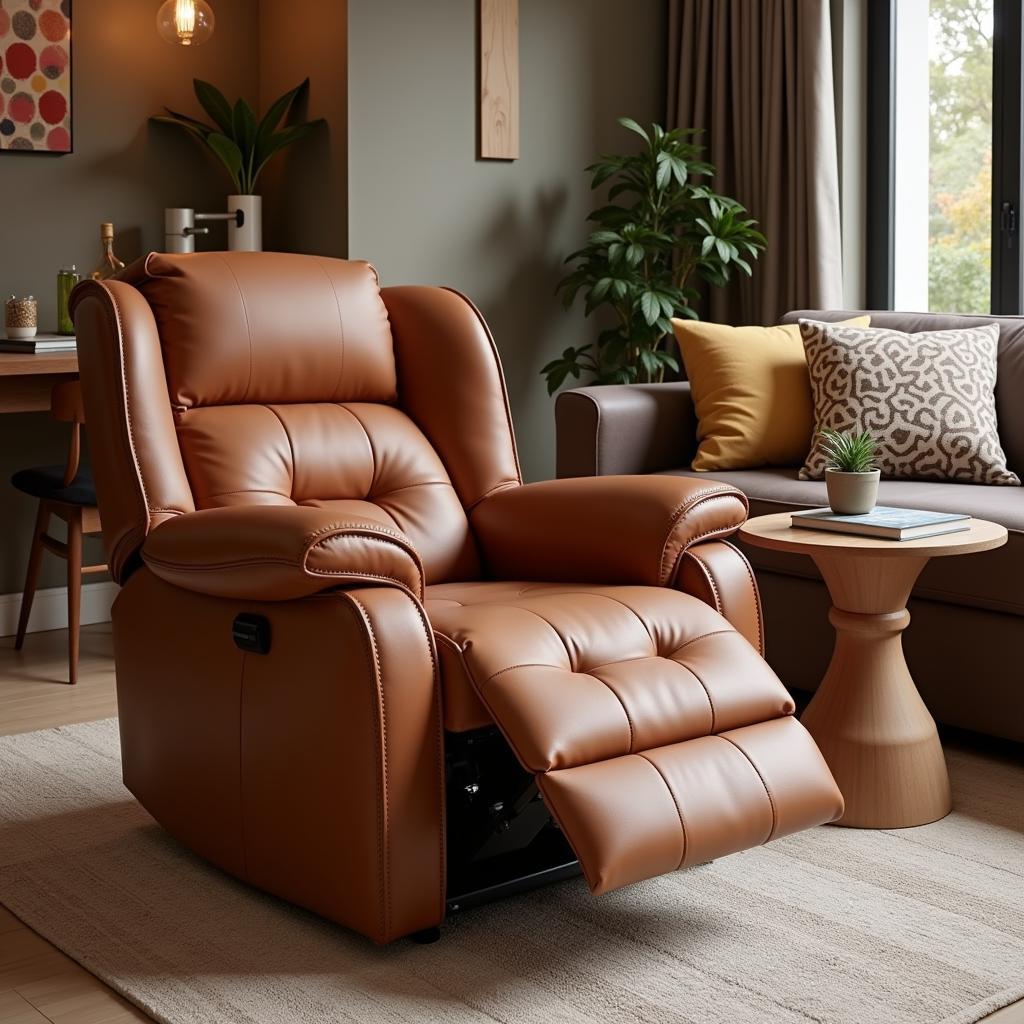 Modern Pakistani Living Room with Recliner Chair